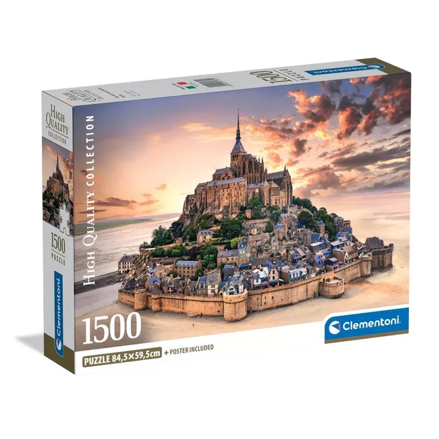 clementoni-the-mont-saint-michel-rising-puzzle-1500-teile-59-2-x-84-3-cm image 1