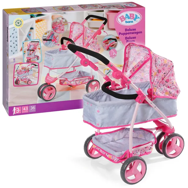 baby-born-deluxe-puppenwagen-mit-verstellbarer-liegefl-che-834145 image 1