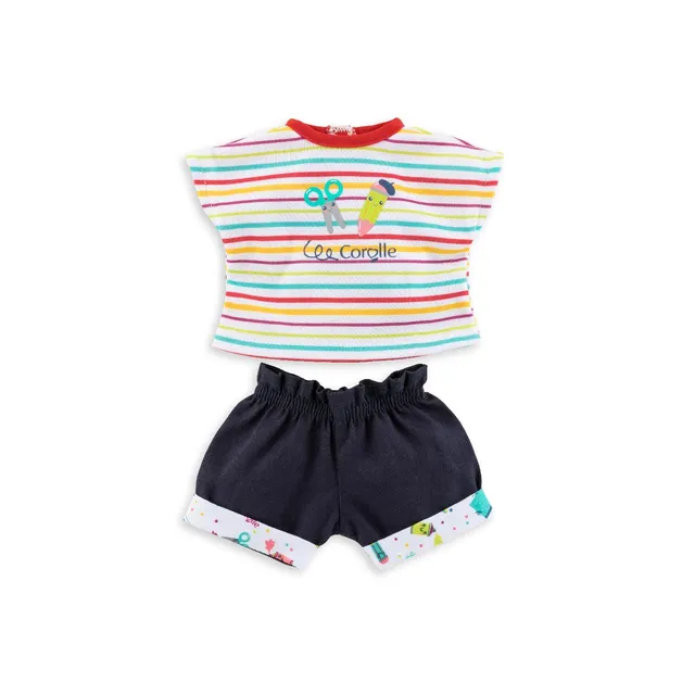 corolle-ma-corolle-set-t-shirt-short-k-nstler-f-r-36-cm-puppen image 1