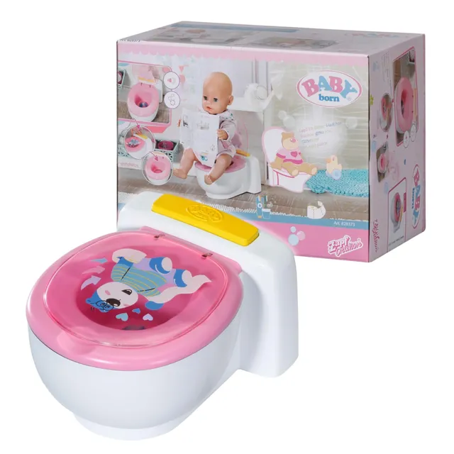 baby-born-828373-puppen-toilette-wei-pink-mit-ger-uschfunktion-und-glitzer-h-ufc image 1