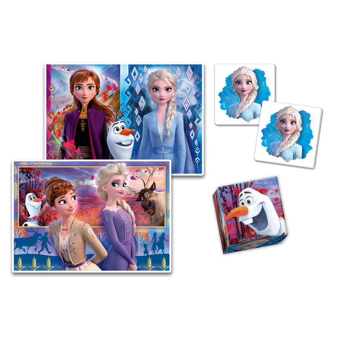 clementoni-edukit-4-in-1-frozen-puzzle-memo-und-w-rfelpuzzle image 2