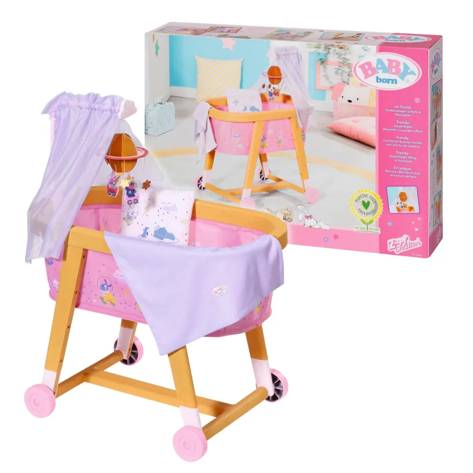 baby-born-gute-nacht-stubenwagen-mit-rollen-f-r-36-cm-und-43-cm-puppen image 1