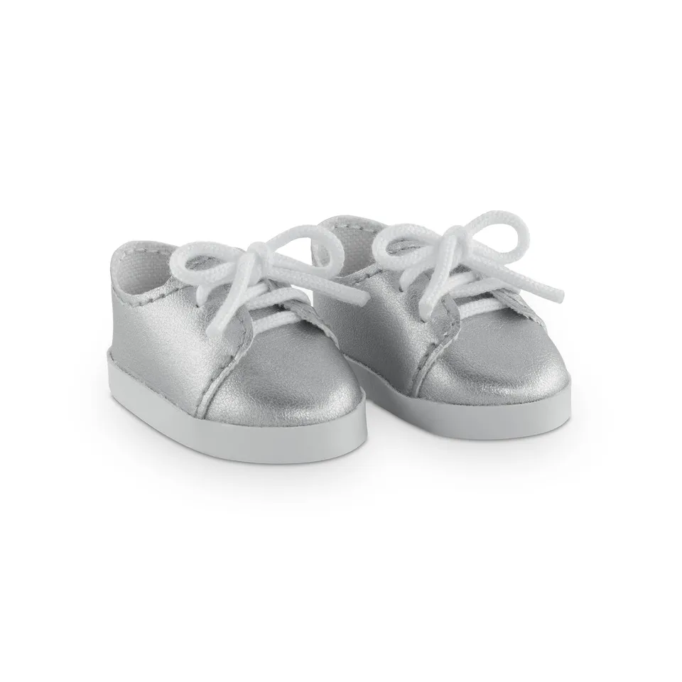 corolle-silberne-schuhe-puppenschuhe-f-r-36-cm-ma-corolle-puppen-ab-4-jahren image 1