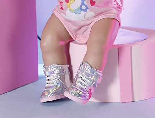 baby-born-sneakers-puppenschuhe-silber-metallic-f-r-43-cm-puppen image 3