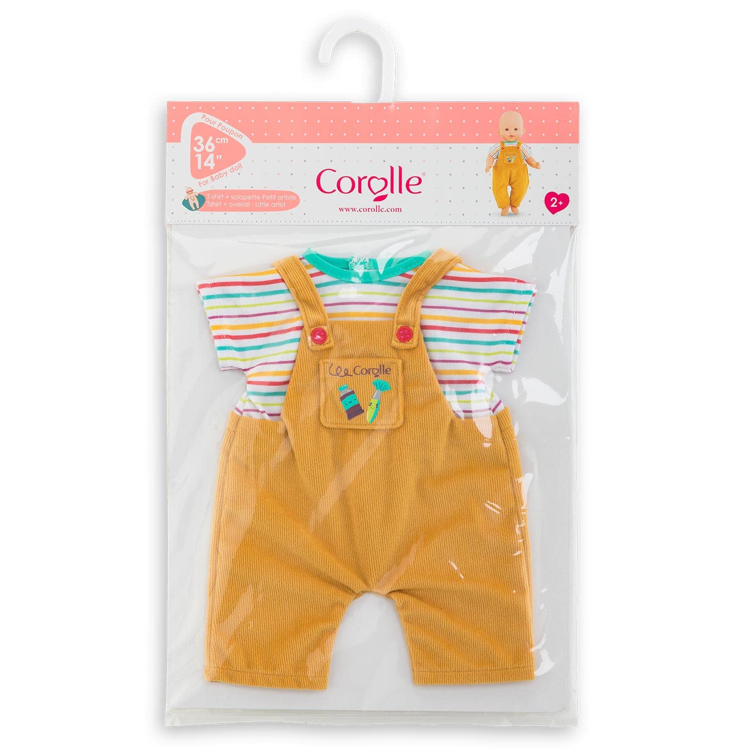 corolle-mon-grand-poupon-set-t-shirt-latzhose-f-r-36-cm-babypuppen image 4