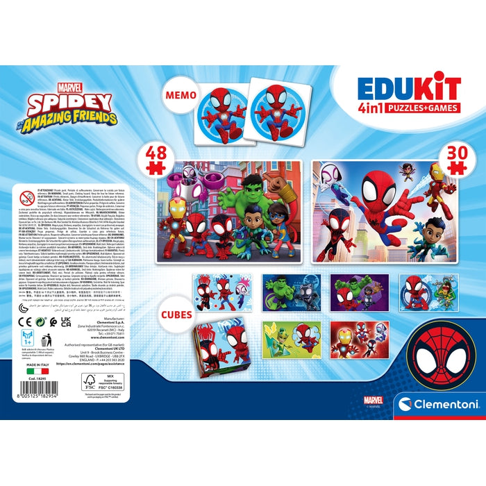 clementoni-education-edukit-4-in-1-spidey-und-seine-freunde-spielesammlung image 4