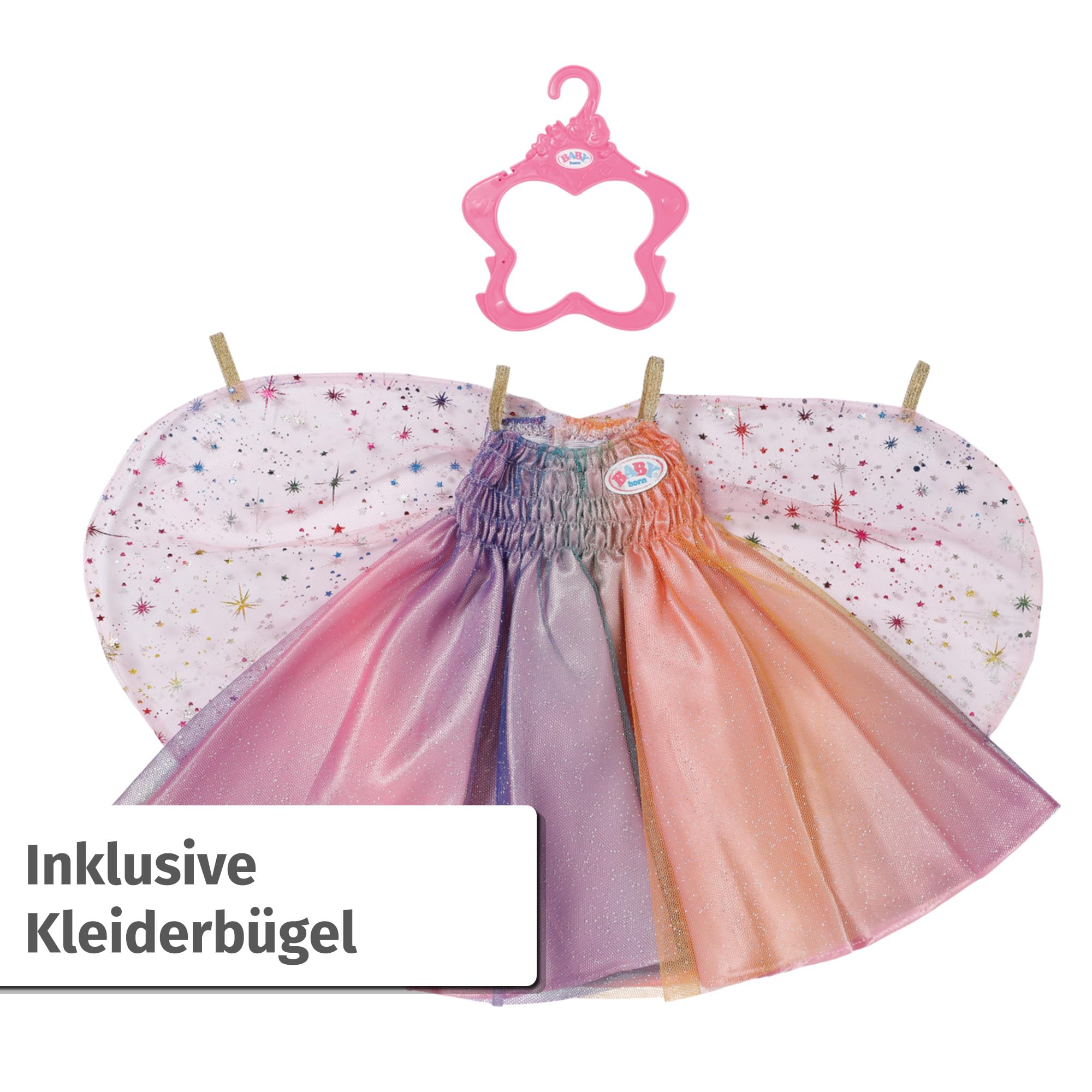 baby-born-regenbogen-kleid-mit-fl-geln-f-r-43-cm-puppen image 6