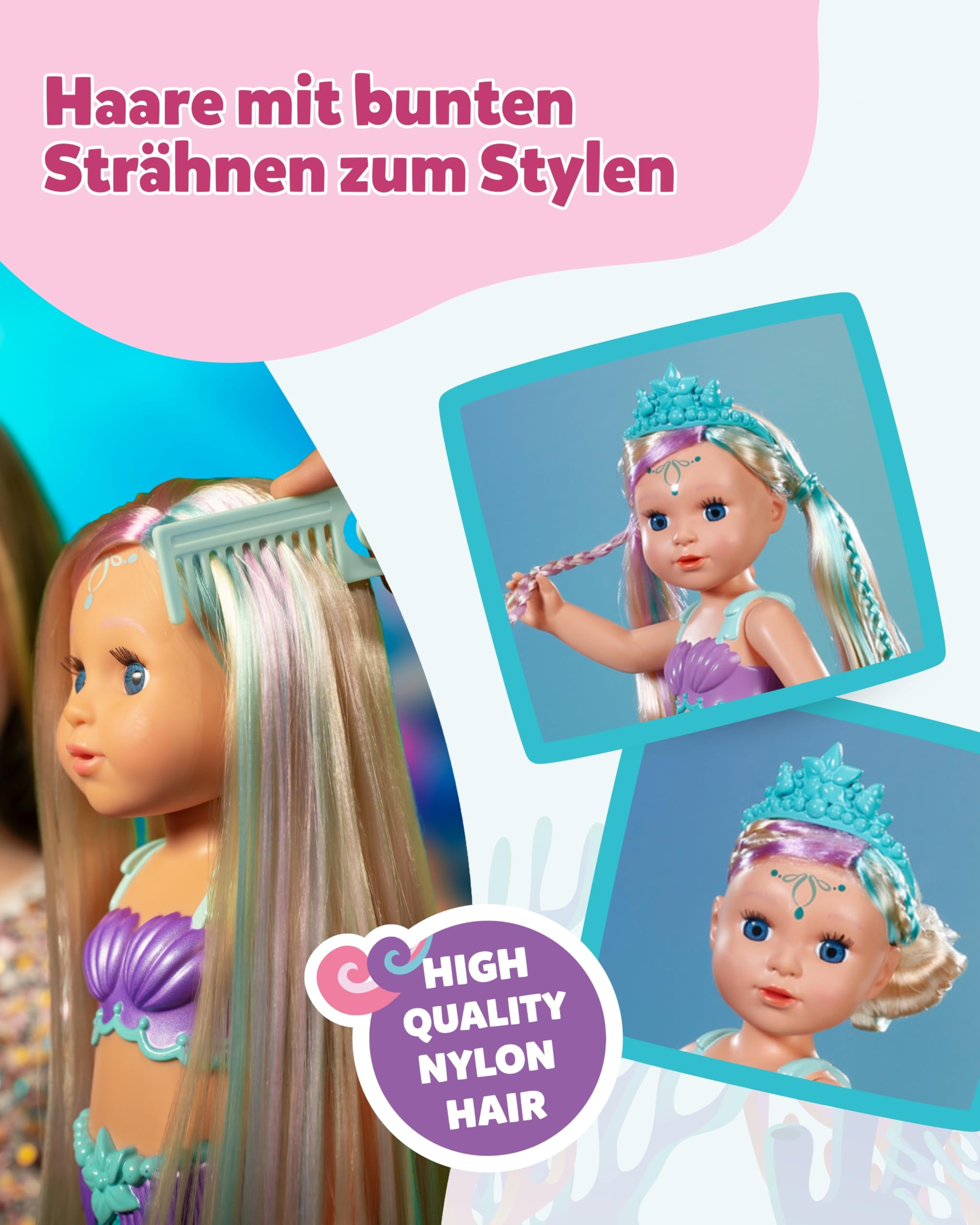 baby-born-meerjungfrau-43-cm-stylingpuppe-mit-leuchtender-flosse image 3