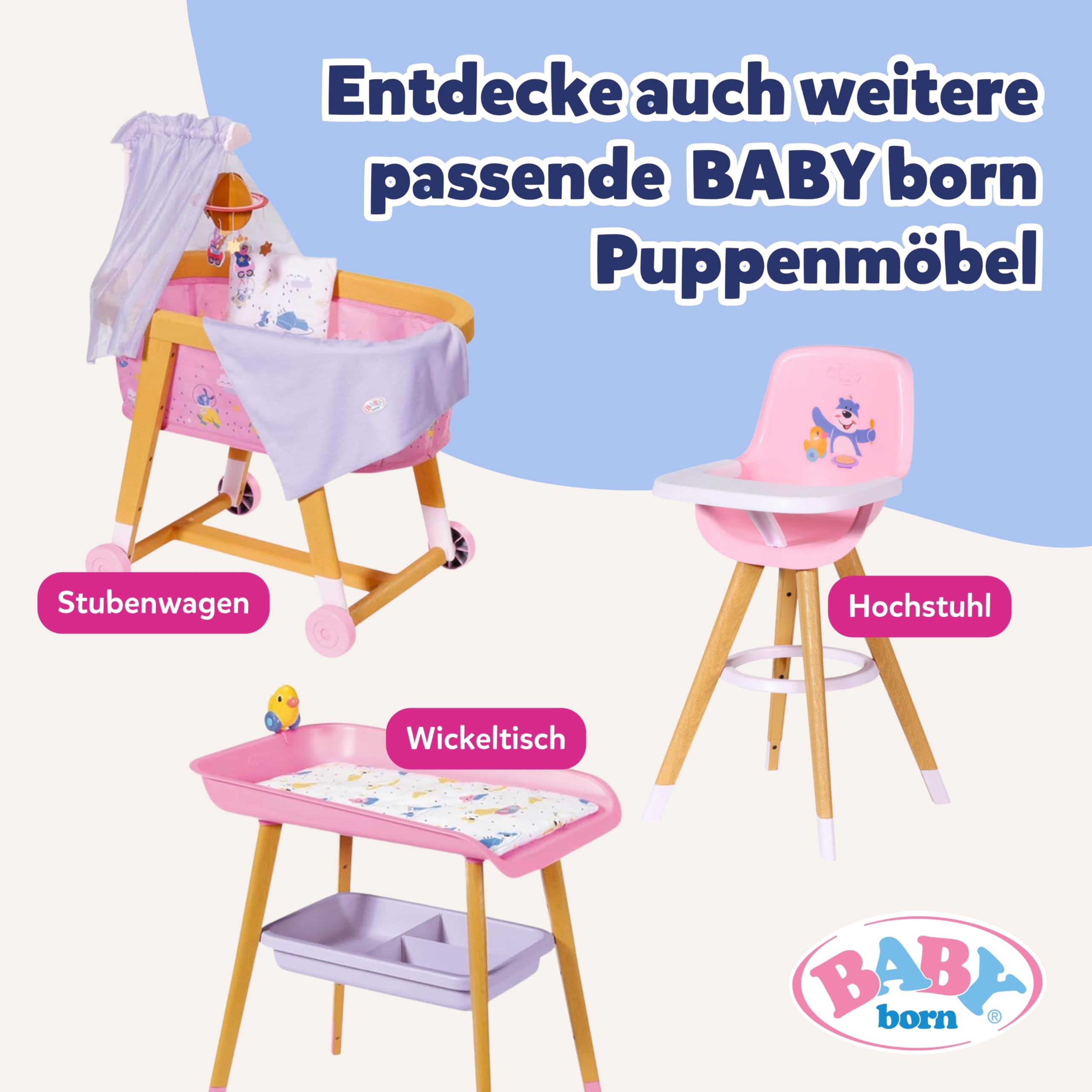 baby-born-kleiderstange-mit-spiegel-f-r-36-cm-und-43-cm-puppenkleidung image 7