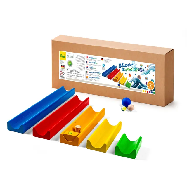 erzi-43237-wasser-und-murmelstra-e-aus-holz-9-teilig-f-r-drinnen-und-drau-en image 1