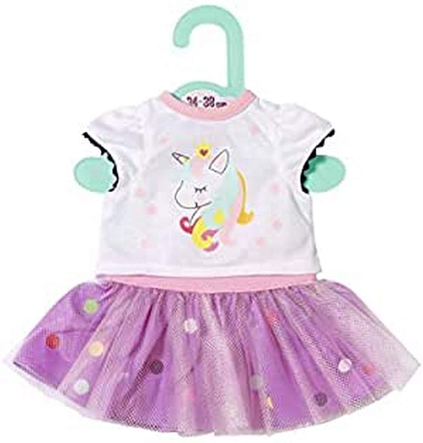 baby-born-dolly-moda-einhorn-shirt-mit-tutu-puppenkleidung-34-38-cm image 1