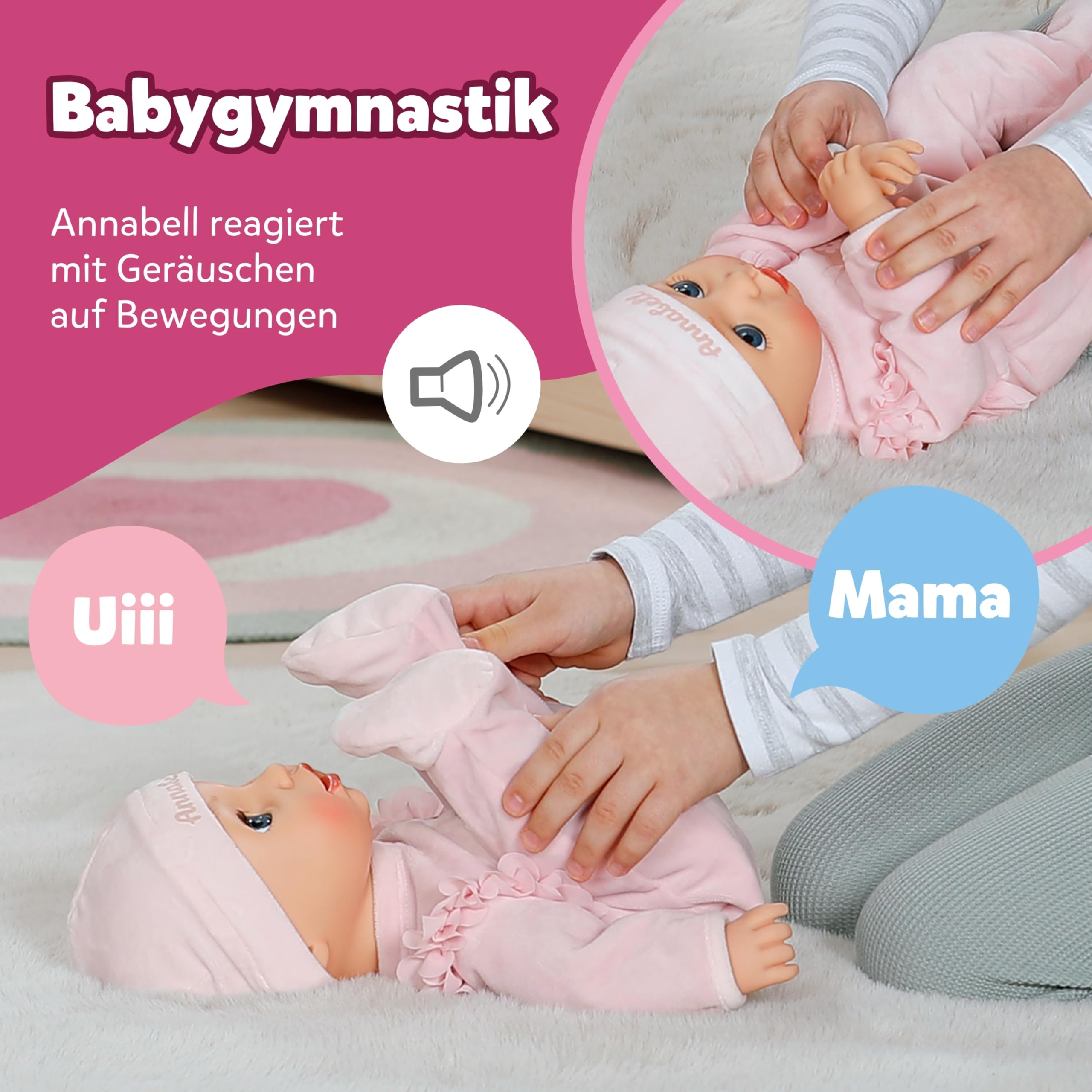 baby-born-annabell-43-cm-babypuppe-mit-sound-und-7-funktionen image 3