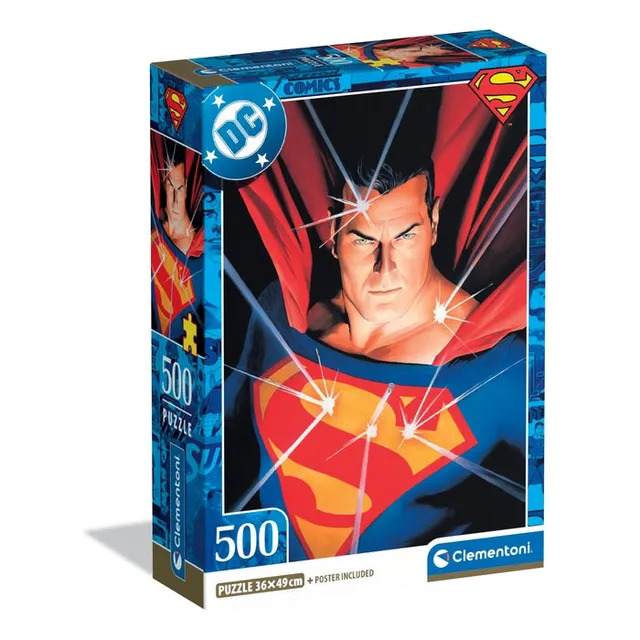 clementoni-superman-puzzle-500-teile-erwachsenenpuzzle-49-x-36-cm image 1