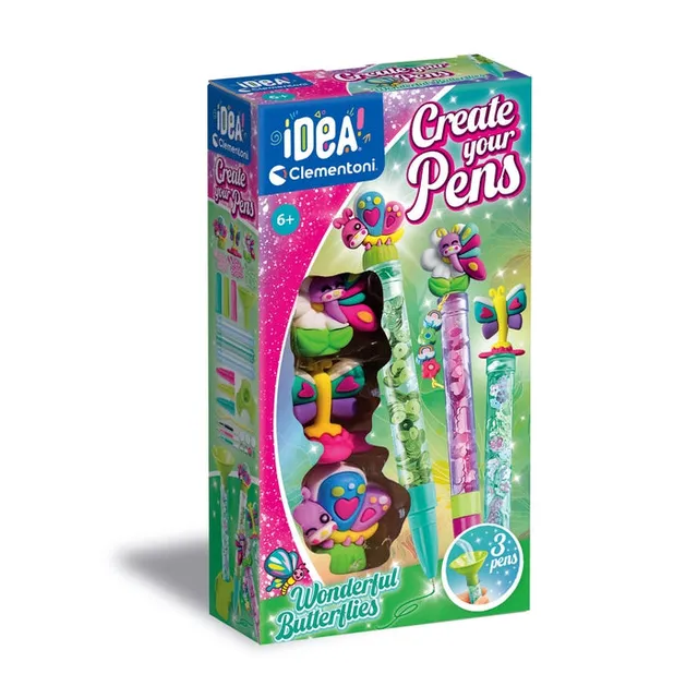 clementoni-idea-deine-stift-kreationen-schmetterling-kreativset image 1