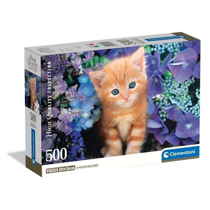 clementoni-ginger-cat-puzzle-500-teile-49-x-36-cm image 1