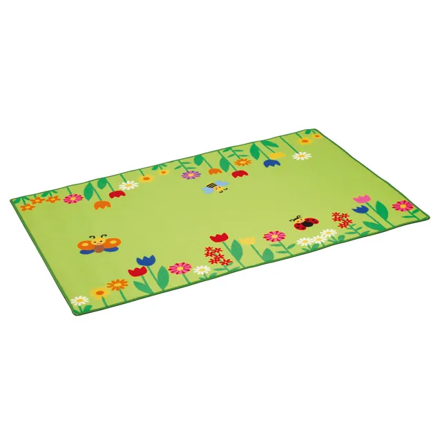 erzi-51175-teppich-blumenwiese-spielteppich-150-x-100-cm image 1