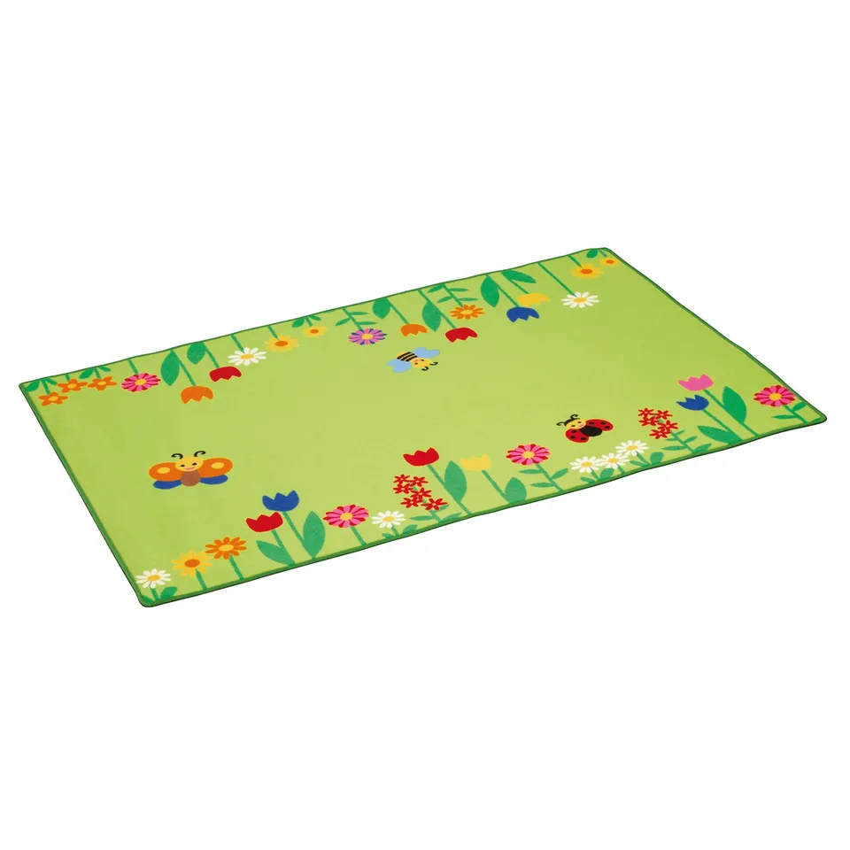 erzi-51175-teppich-blumenwiese-spielteppich-150-x-100-cm image 1